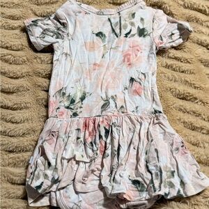 Posh Peanut Pink and Green Babydoll Dress 12-18 months
